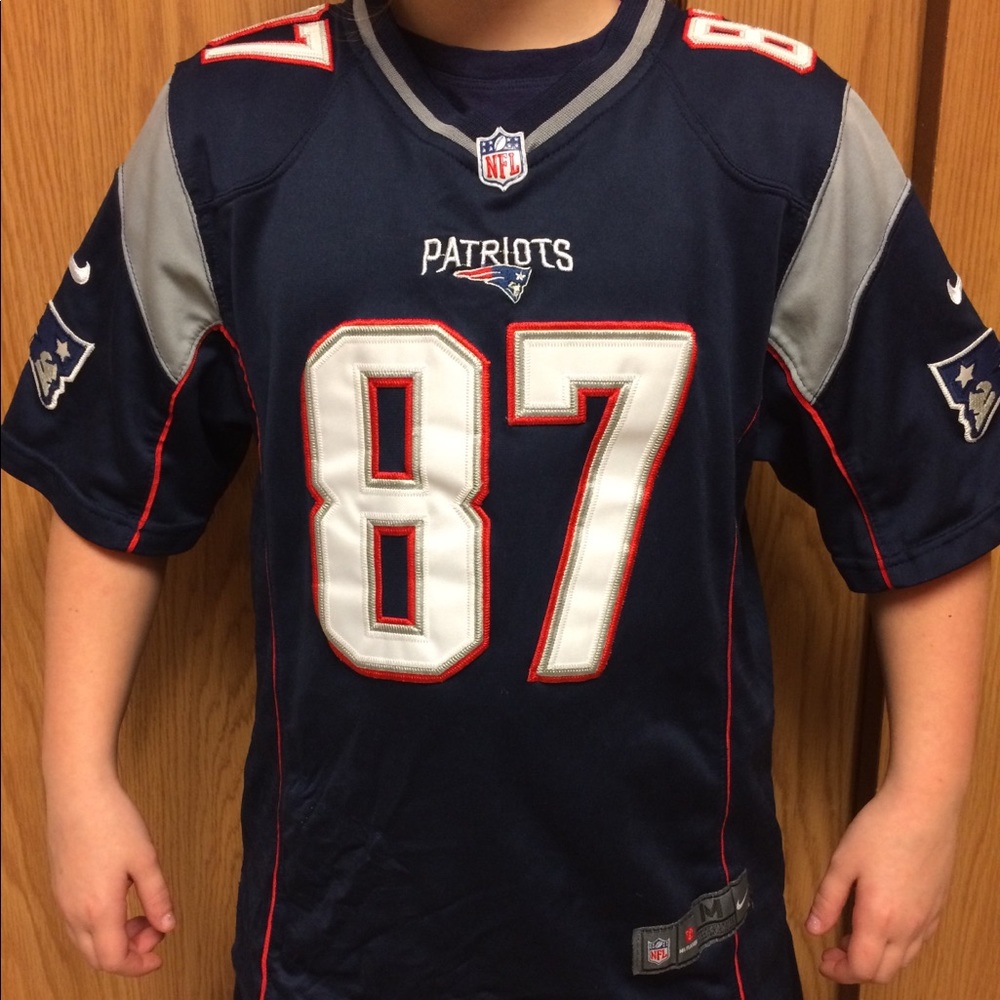 Nike Stitched NFL Patriots Jersey 87 Gronkowski YM